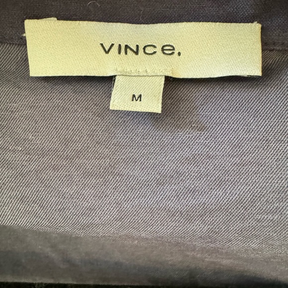 NEW! VINCE Linen Blend Navy Wrap Around. - Picture 3 of 6
